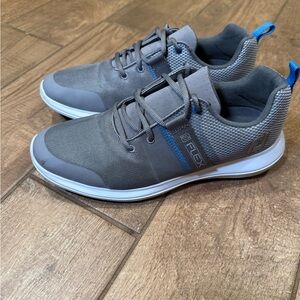 FootJoy Flex FJ Men's Spikeless Golf Shoes Sneaker-Style sz 8.5 Gray/White 56121